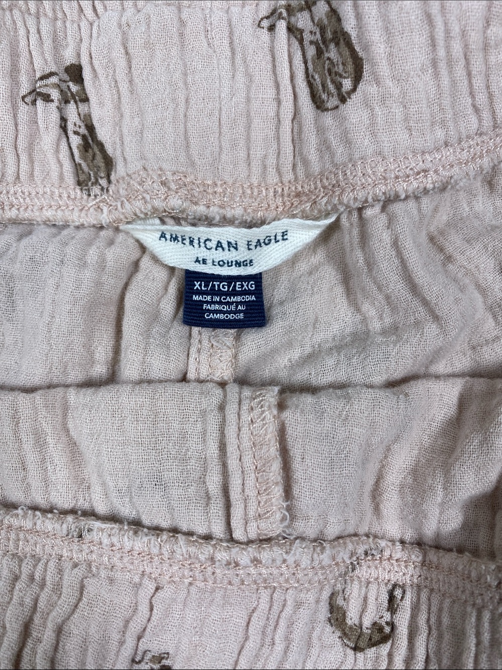 American Eagle AE Lounge Western Cowboy Print Pajama Set XL Cotton - Picture 2 of 11
